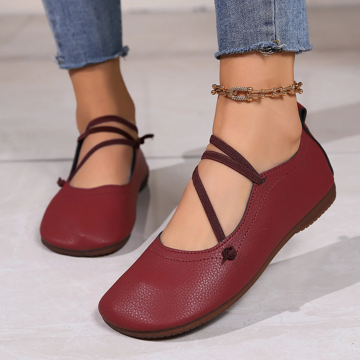 Mocassin confortable femme