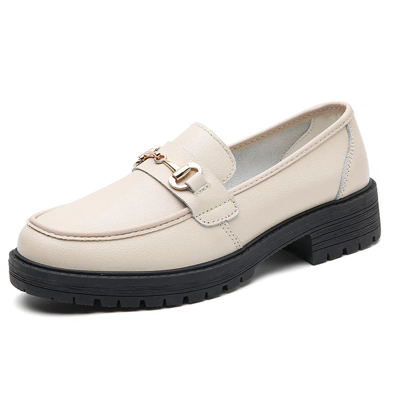 Mocassin cuir femme