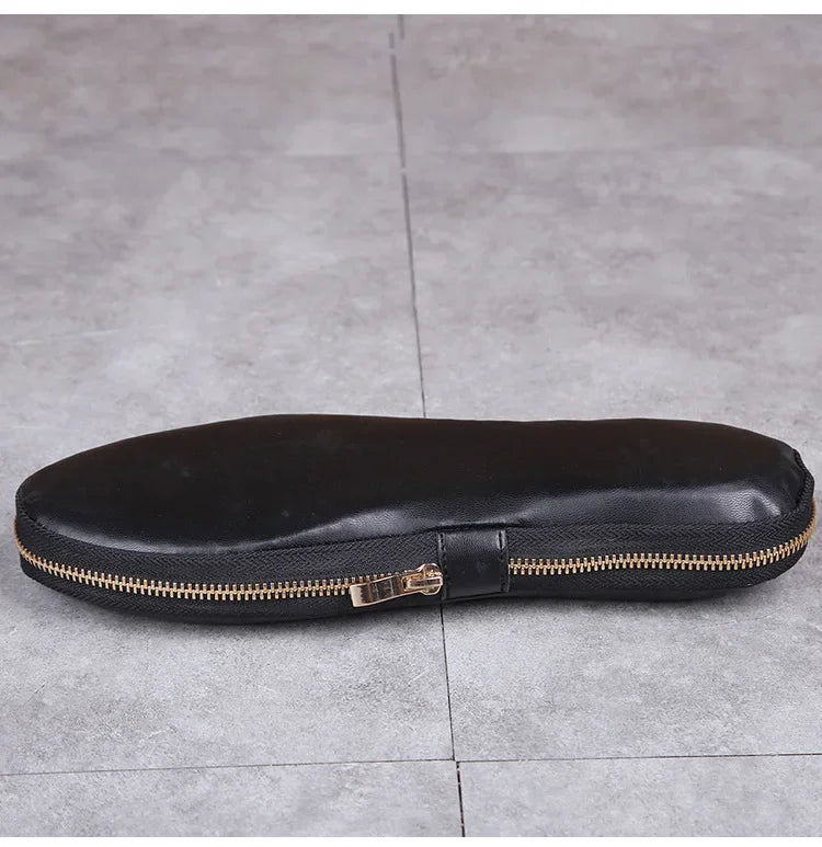 Mocassin cuir tressé homme