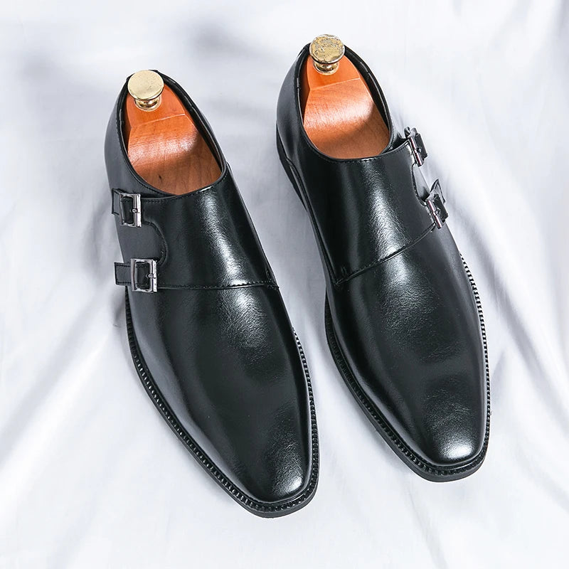 Mocassin cuir marron homme