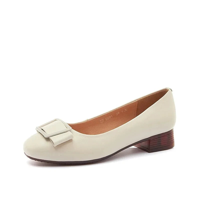 Mocassin femme camel cuir