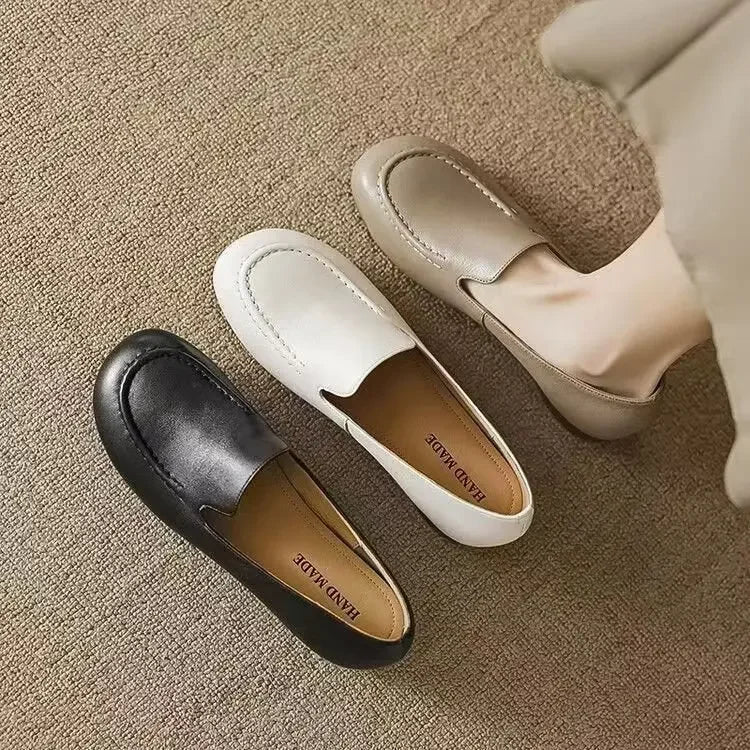Mocassin large femme
