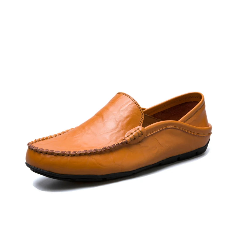 Mocassin blanc homme