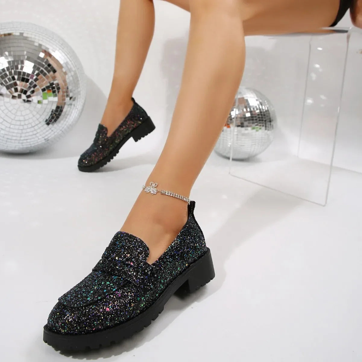 Mocassin paillette