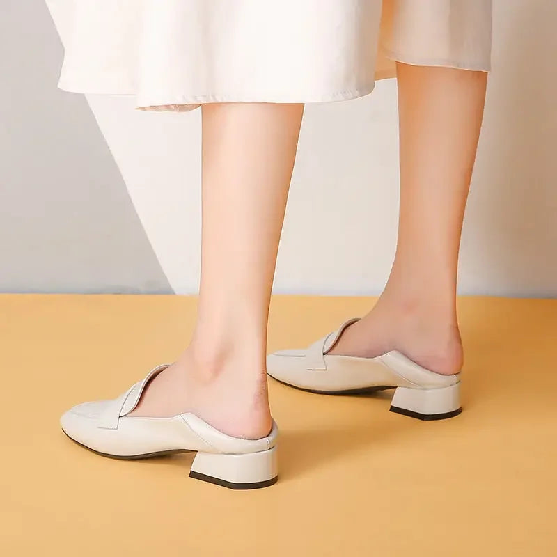 Mocassin petit talon
