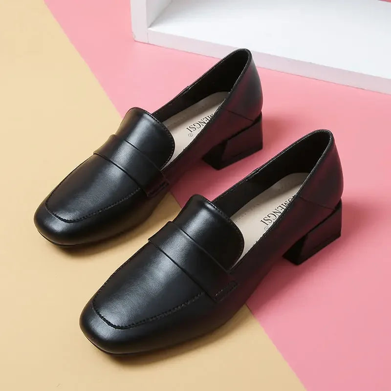Mocassin petit talon