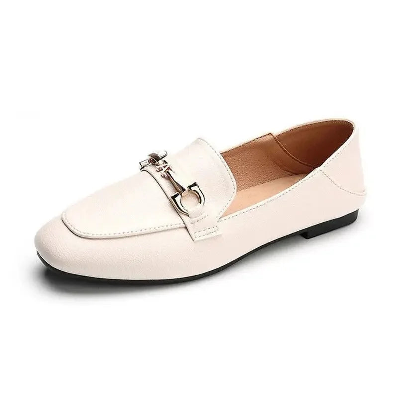 Mocassin plat femme