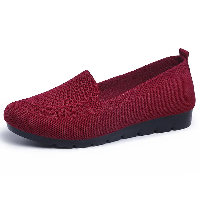 Mocassin violet femme