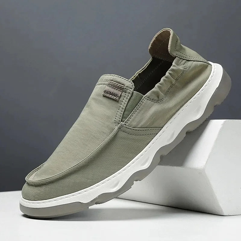 Mocassin tissus homme