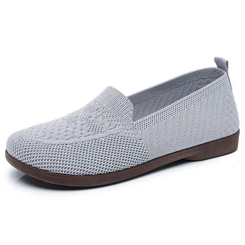 Mocassin tressé femme