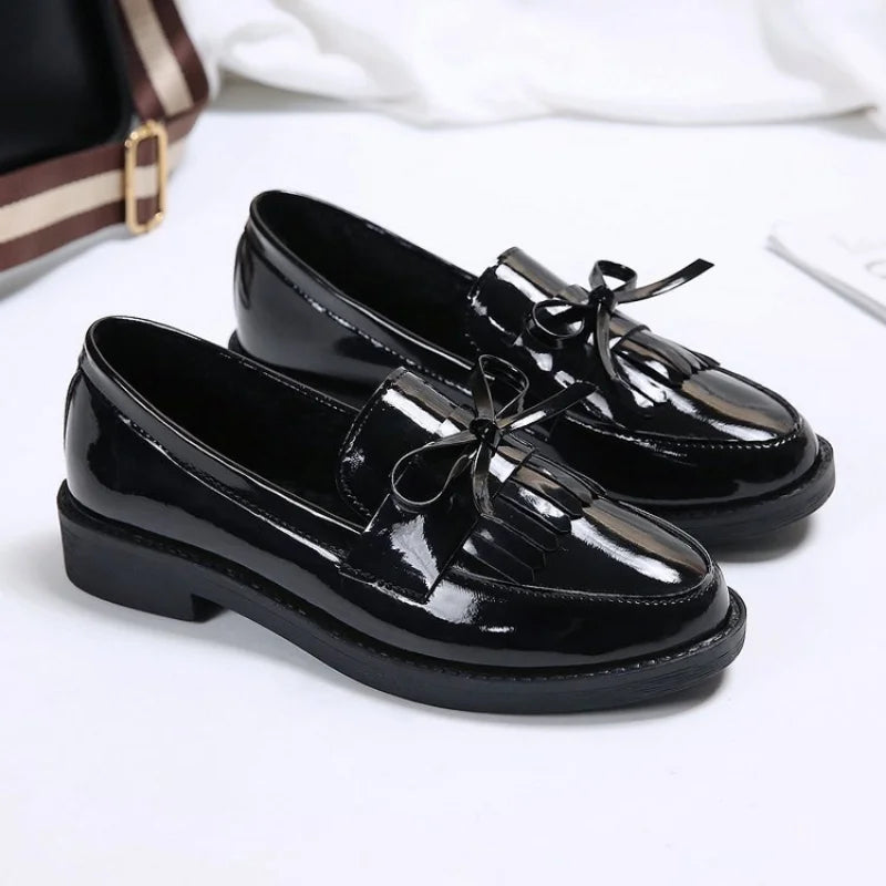 Mocassin vernis bordeaux