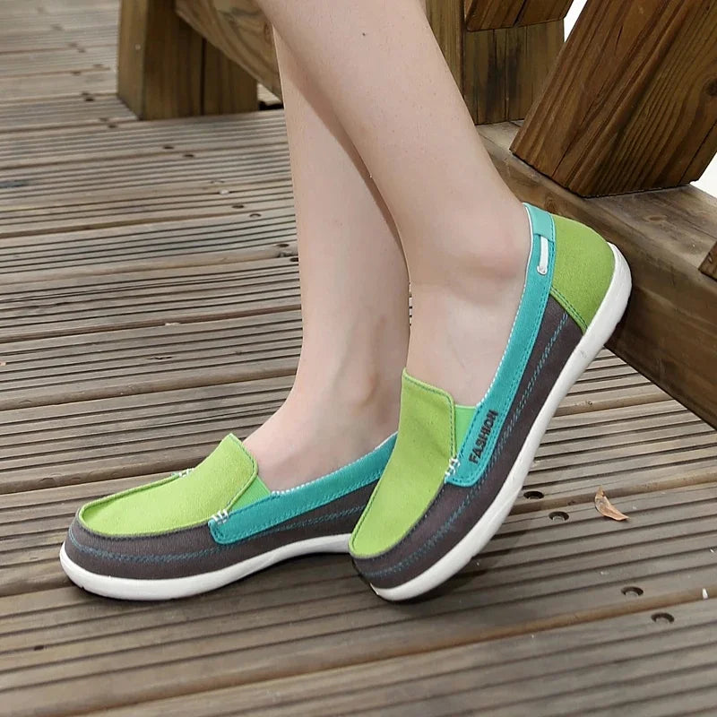 Mocassin multicolore femme