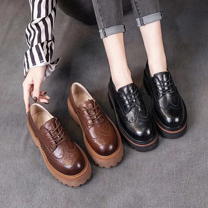 Mocassin derby femme