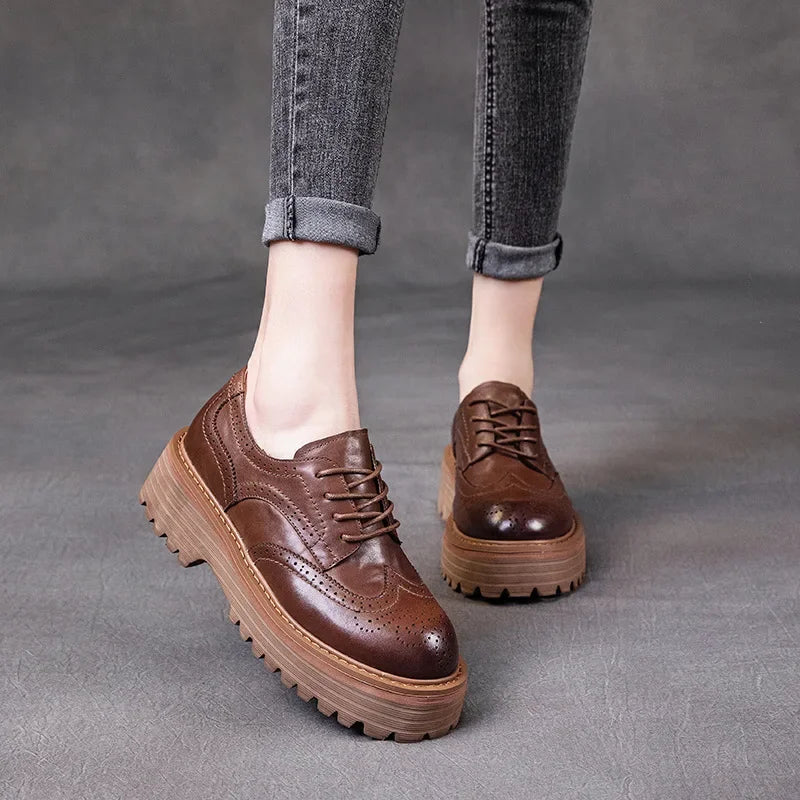 Mocassin derby femme