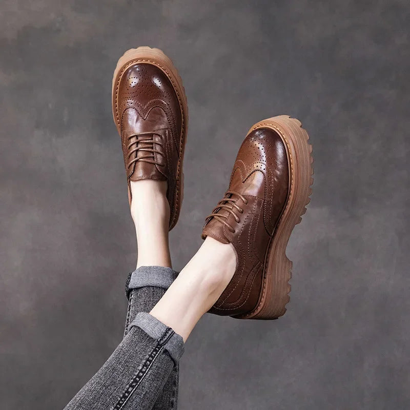 Mocassin derby femme
