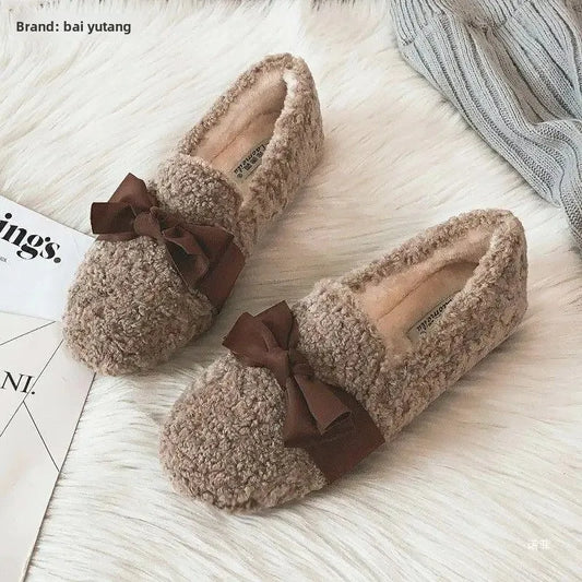 Chaussons mocassins femme