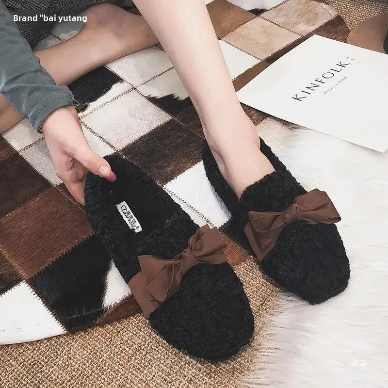 Chaussons mocassins femme