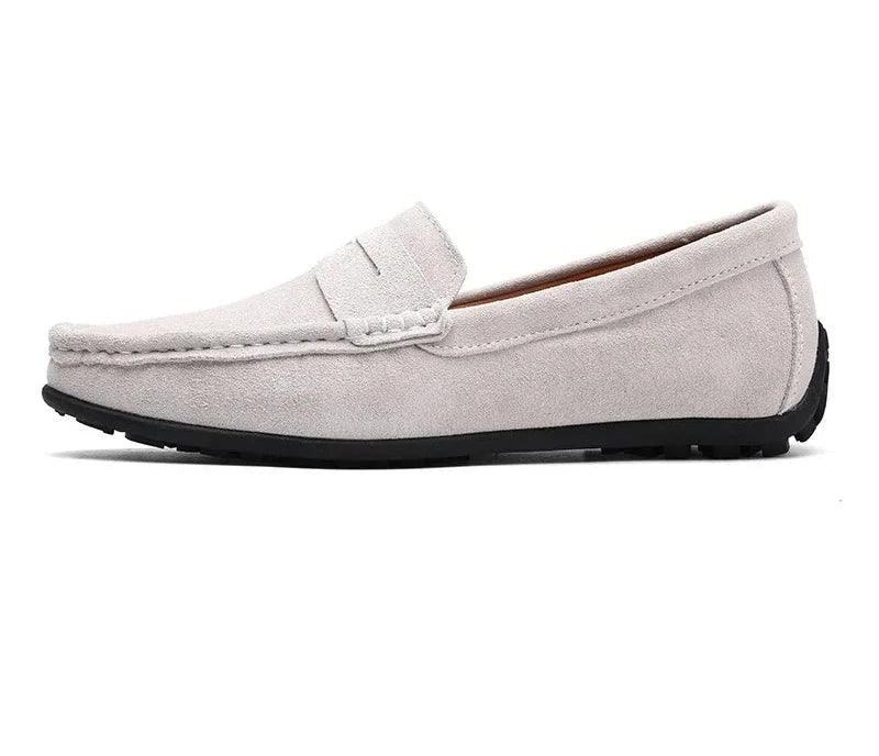 Mocassin beige homme