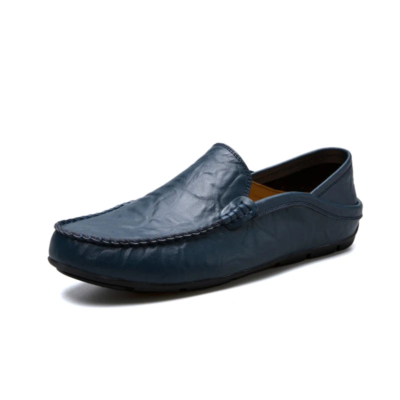 Mocassin blanc homme