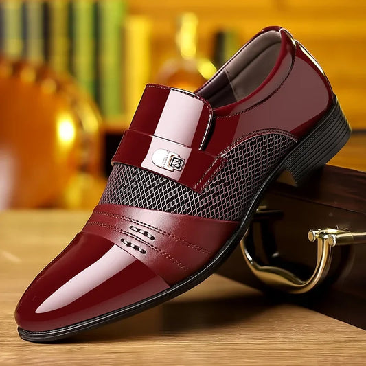 Mocassin bordeaux homme