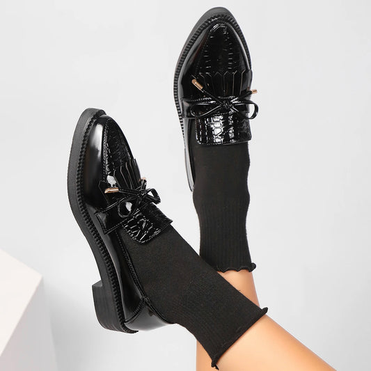 Mocassin brillant femme