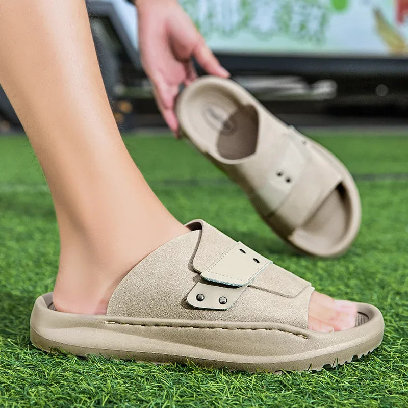 mocassin claquette