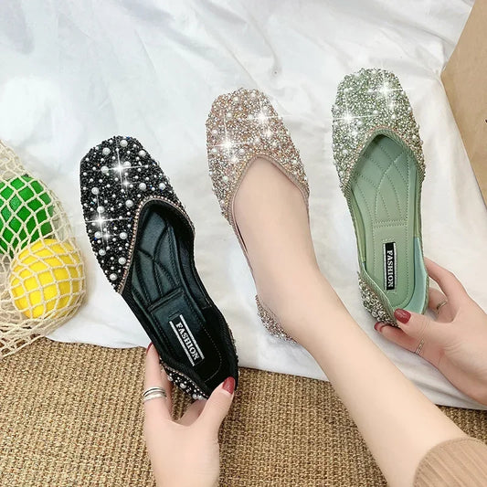 Mocassin clouté femme