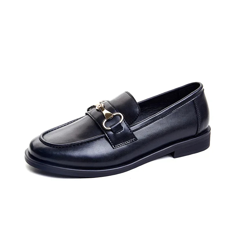 Mocassin cognac femme