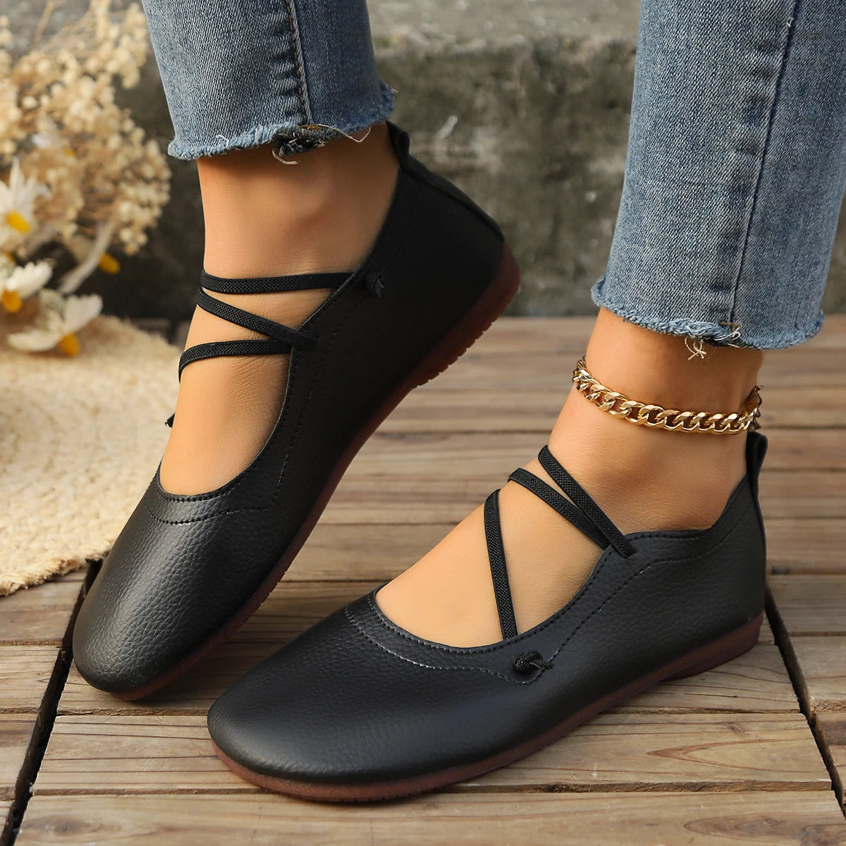 Mocassin confortable femme