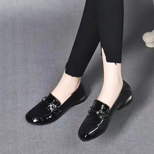 Mocassin croco femme