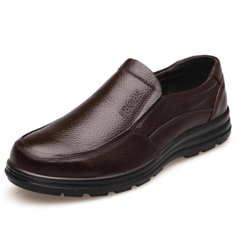 Mocassin cuir noir
