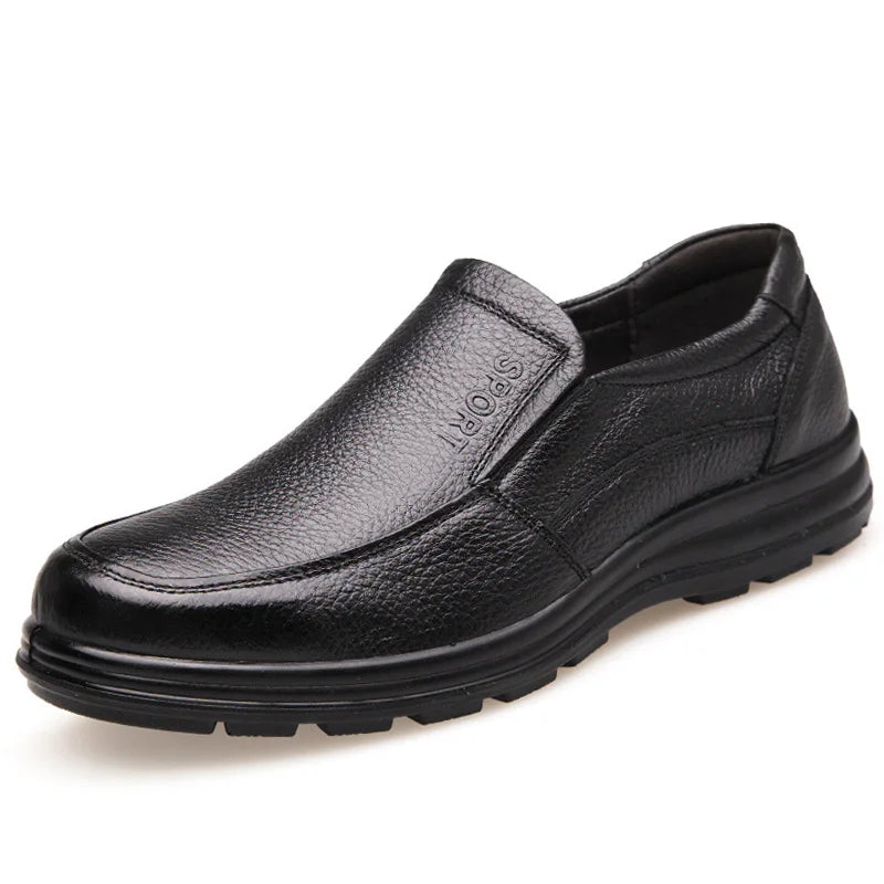 Mocassin cuir noir