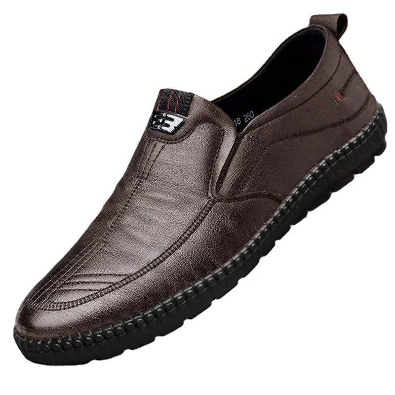 Mocassin cuir souple homme