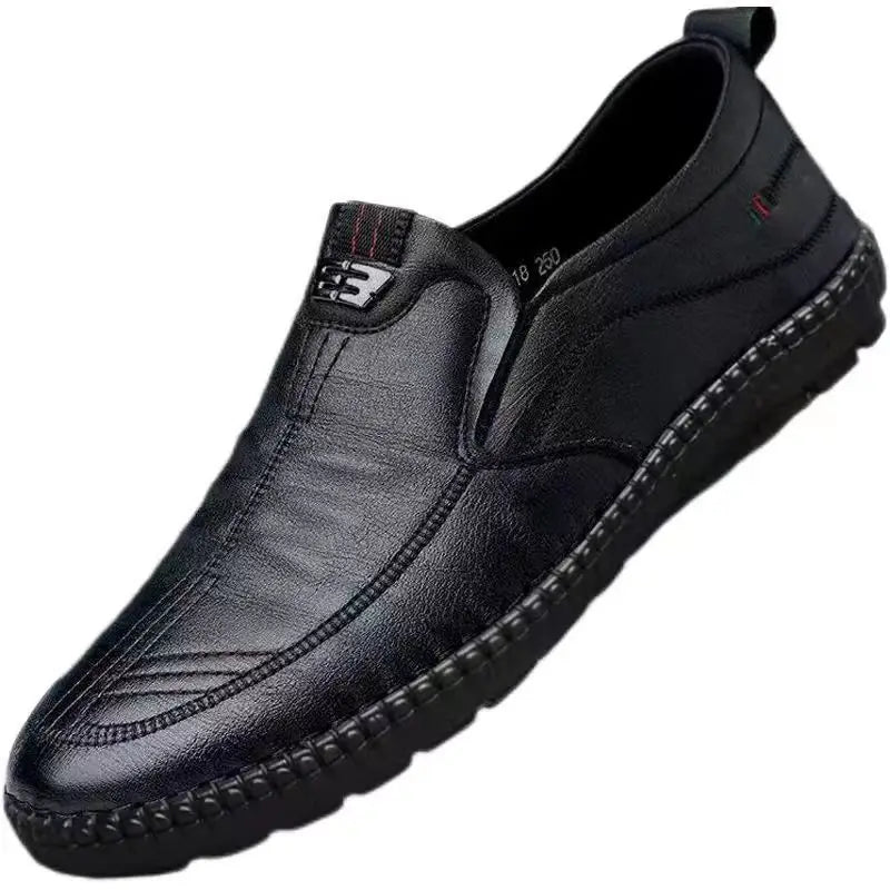 Mocassin cuir souple homme