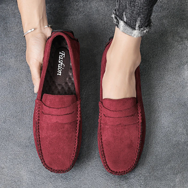 Mocassin daim homme