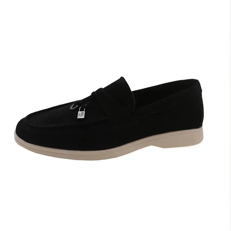 Mocassin en nubuck femme