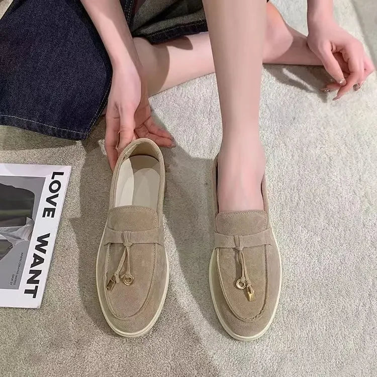 Mocassin femme vert