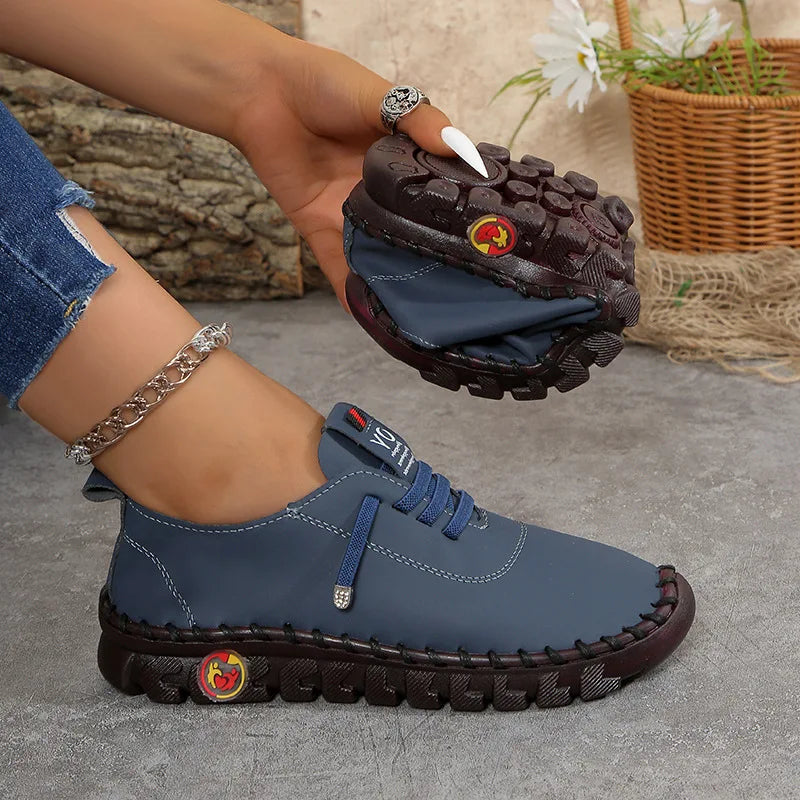 Mocassin femme lacet