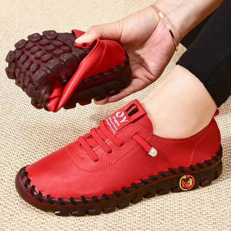 Mocassin femme lacet