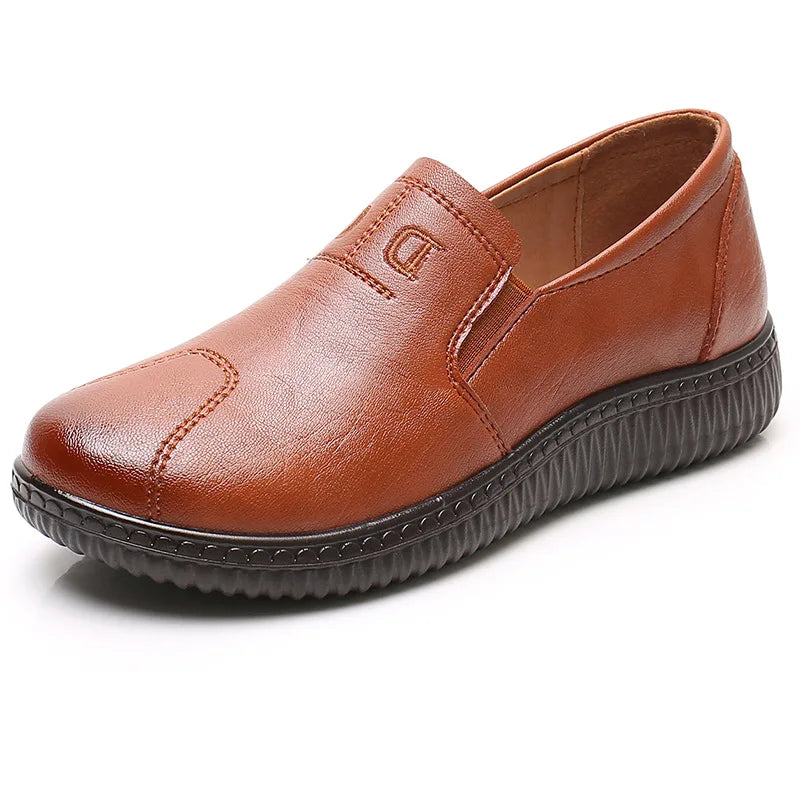 Mocassin femme marron