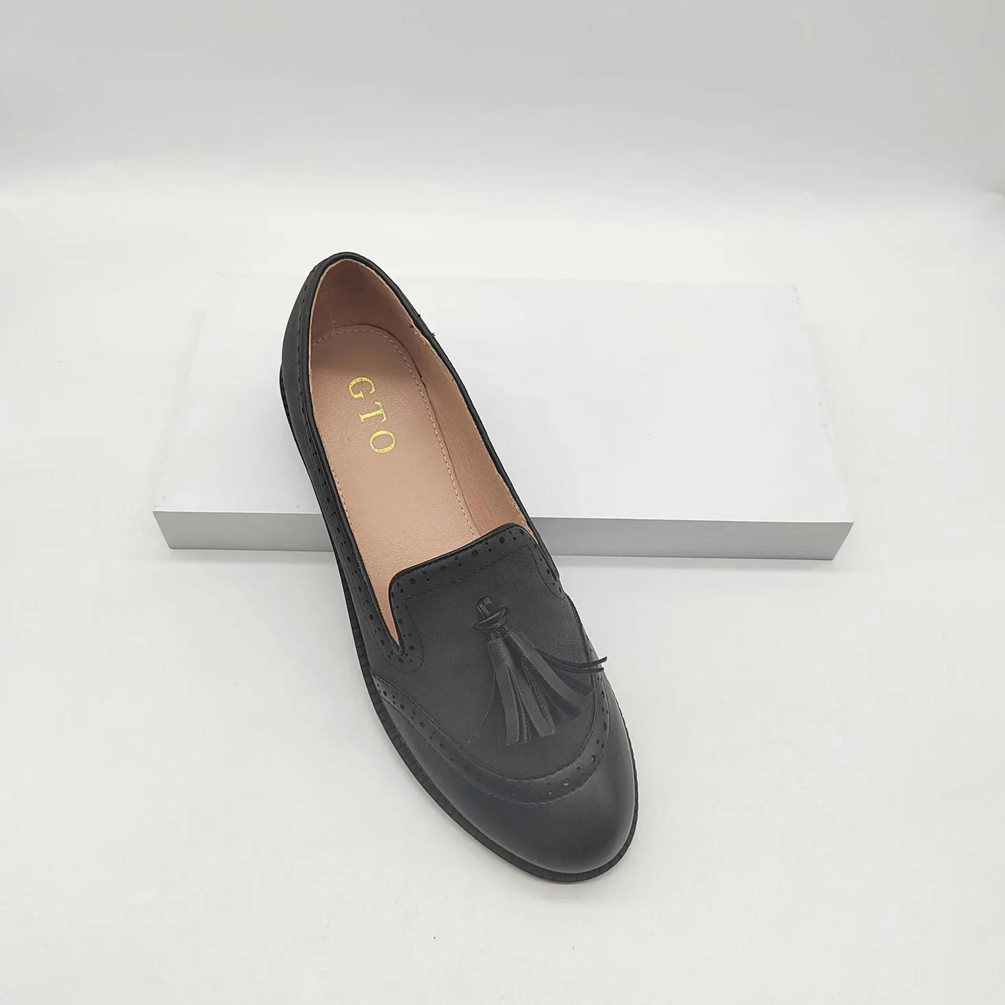 Mocassin femme pompon