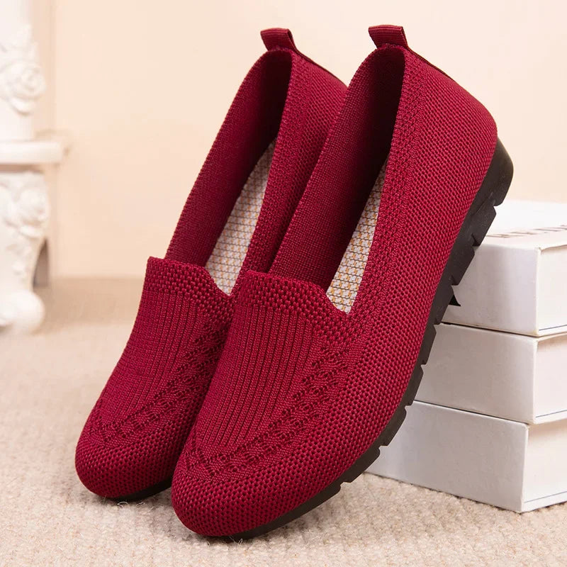 Mocassin violet femme