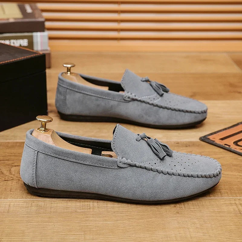 Mocassin homme gris