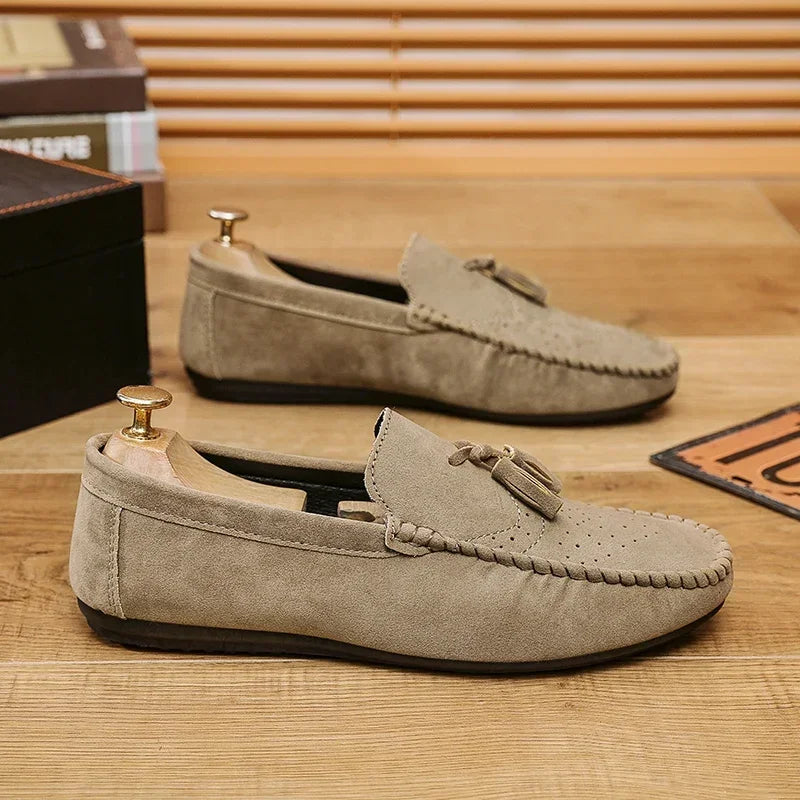 Mocassin homme gris