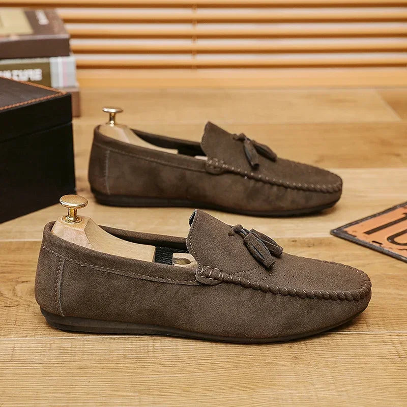 Mocassin homme gris