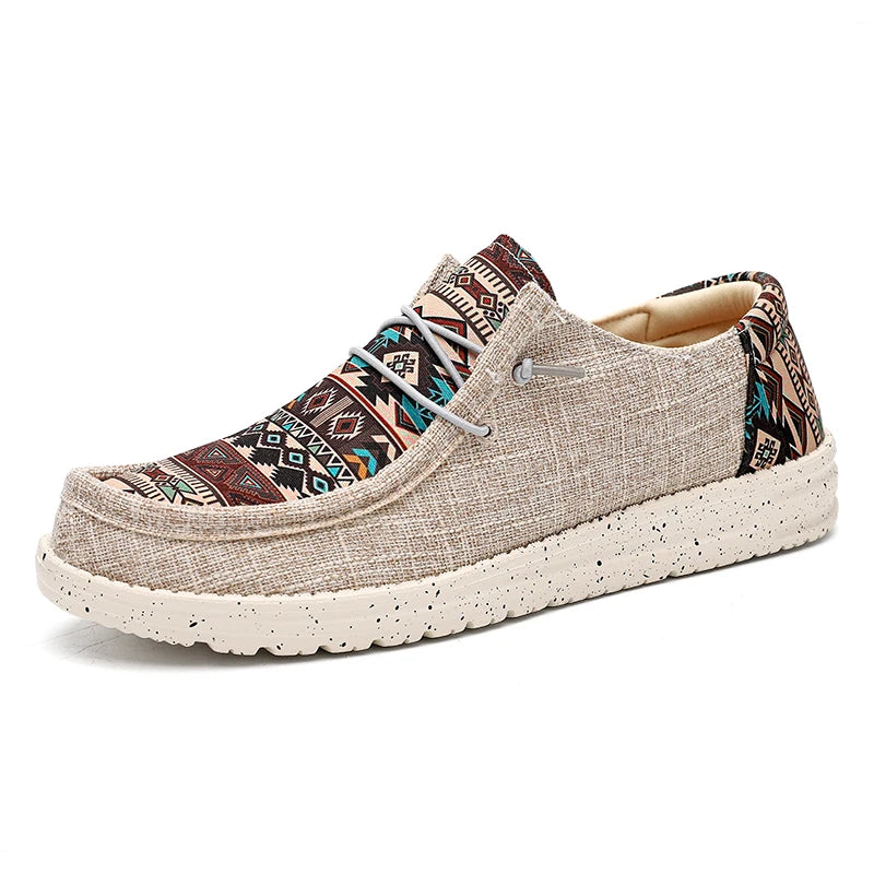 Mocassin homme toile