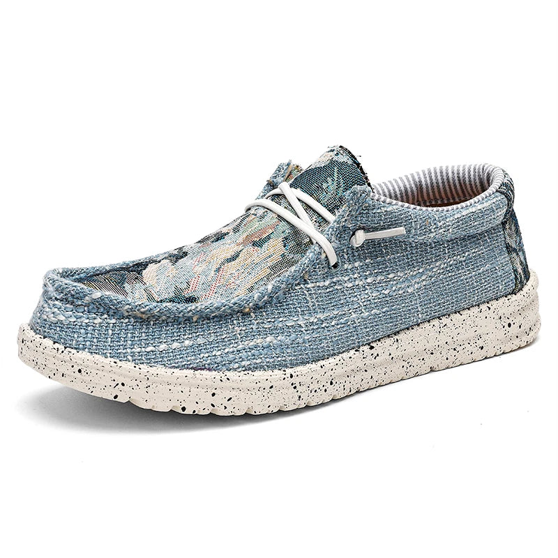 Mocassin homme toile