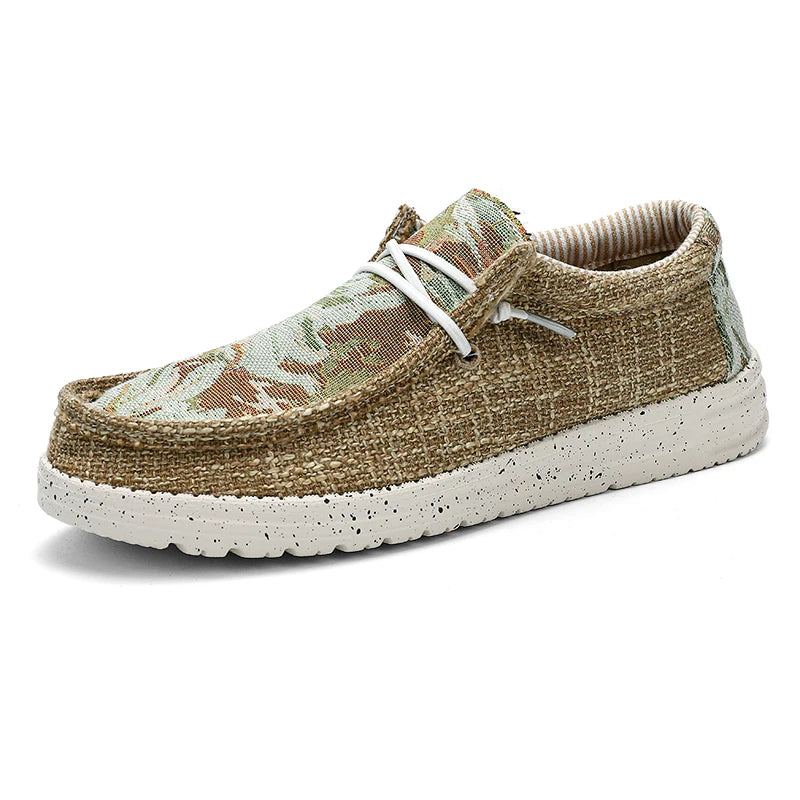 Mocassin homme toile