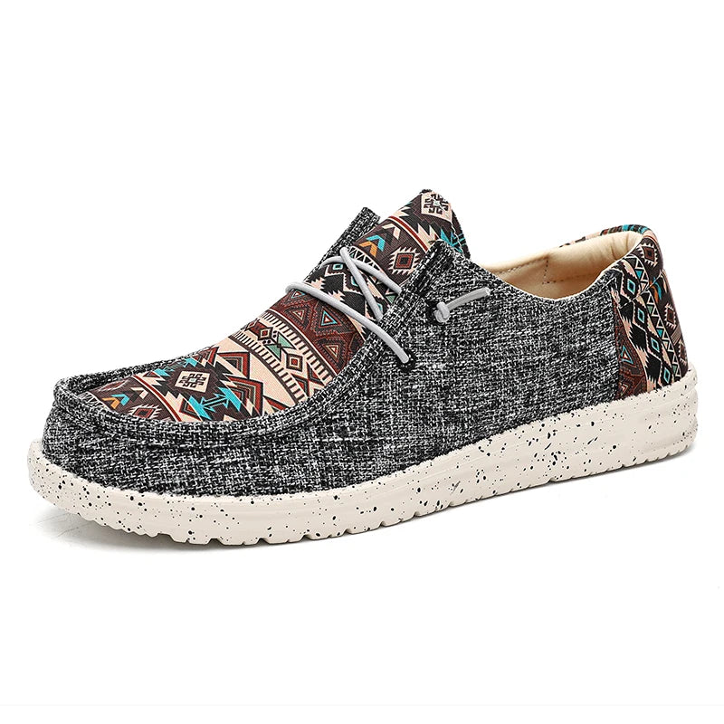 Mocassin homme toile