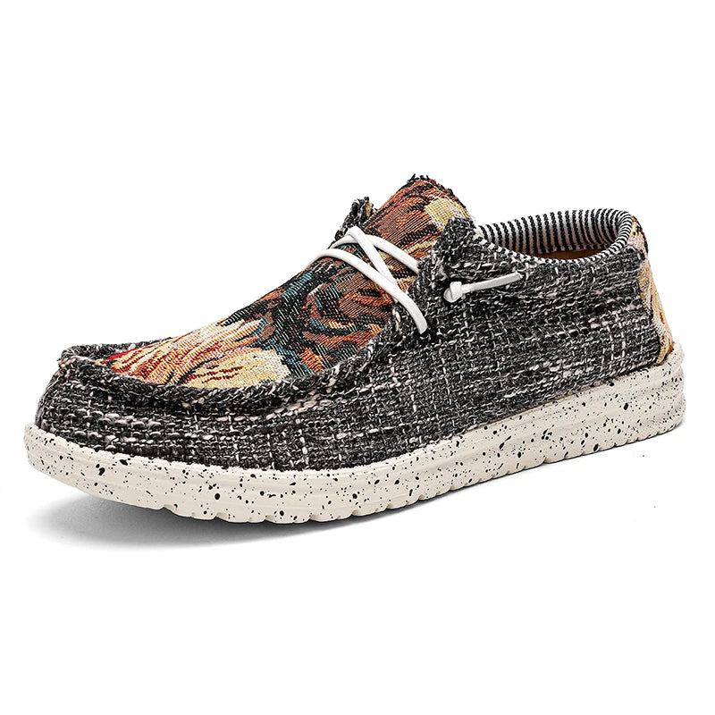 Mocassin homme toile